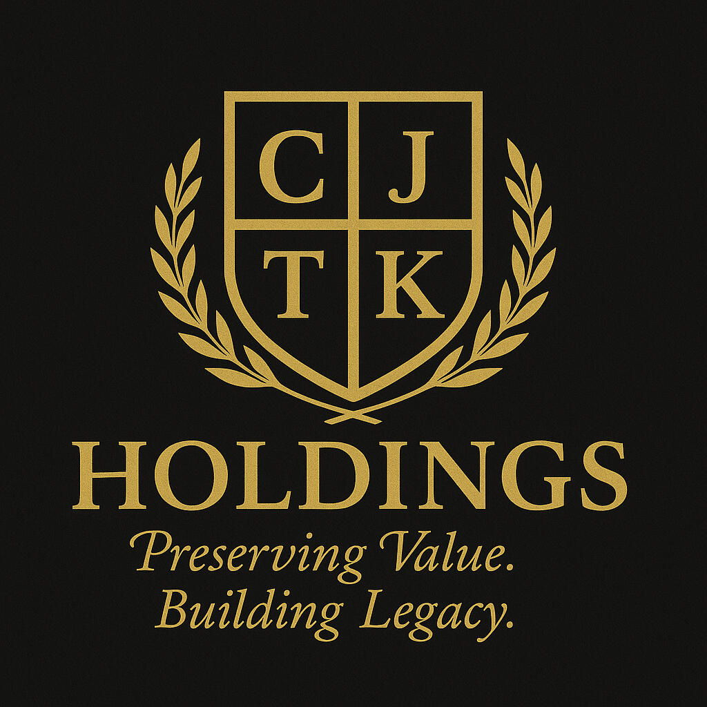 CJTK Holdings LLC crest logo - Preserving Value, Building Legacy CJTK Holdings LLC crest logo - Preserving Value, Building Legacy